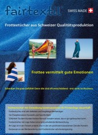 Fairtextil GmbH Frotteetücher Swiss Made Mai 2012 KW21