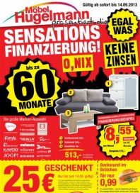 Möbel Hugelmann Sensations-Finanzierung August 2013 KW35