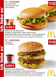 McDonalds Gutscheine 17.-21.02.2014 Februar 2014 KW08