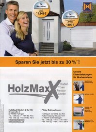 Holz-Maxx Sparen Sie jetzt bis zu 30 % Juni 2012 KW24