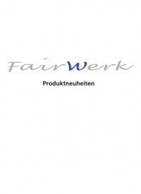 Fairwerk Produktneuheiten Mai 2012 KW20
