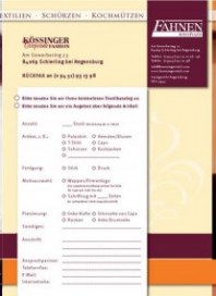 Fahnen Kössinger Corporate Fashion für Gastronomie Mai 2012 KW21 Fahnen Kössinger Corporate Fashion für Gastronomie Mai 2012 KW21