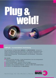 Alexander Binzel Schweisstechnik GmbH & Co. KG ABIPLUG Prospekt Plug & weld Mai 2012 KW21