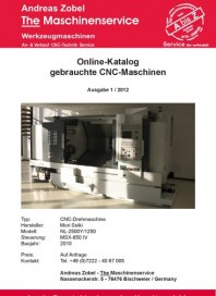 Gebrauchtmaschinen-Zobel Maschinen-Katalog 02-2012 Januar 2012 KW52
