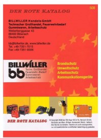 Billwiller Handels-GmbH Der Rote Katalog 508 Mai 2012 KW22