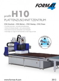 Neureiter Holzbearbeitungsmaschinen und Werkzeuge Format-4 CNC profit H10 Mai 2012 KW22