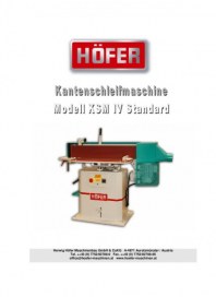 Herwig HÖFER Maschinenbau GmbH & Co.KG Kantenschleifmaschine Mai 2012 KW22