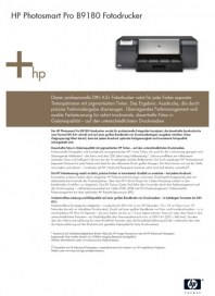 Hewlett-Packard GmbH HP Photosmart Pro B9180 Fotodrucker Juni 2012 KW22