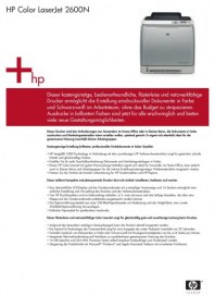 Hewlett-Packard GmbH HP Color LaserJet 2600N Juni 2012 KW22