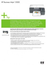 Hewlett-Packard GmbH HP Business Inkjet 1200D Juni 2012 KW22