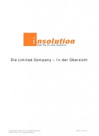 Insolution Ltd Die Limited Company  In der Übersicht Juni 2012 KW23