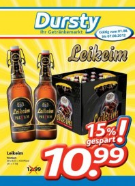 Dursty Hauptflyer August 2012 KW31 Dursty Hauptflyer August 2012 KW31