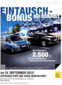 Autohaus Popp Eintausch-Bonus September 2012 KW37
