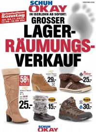 Schuh Okay Grosser Lagerräumungsverkauf November 2012 KW45