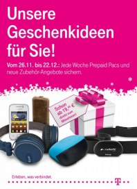 Telekom Shop Tolle Geschenkideen für Sie November 2012 KW48