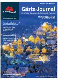 Schwarzwälder Bote Schwarzwald Gäste-Journal Winter 2012/2013 November 2012 KW46