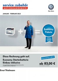 Volkswagen Aktionsangebote Januar 2013 Januar 2013 KW01 1 Volkswagen Aktionsangebote Januar 2013 Januar 2013 KW01 1