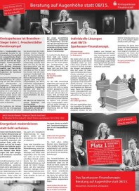 Kreissparkasse Freudenstadt Beratung auf Augenhöhe Februar 2013 KW09 Kreissparkasse Freudenstadt Beratung auf Augenhöhe Februar 2013 KW09