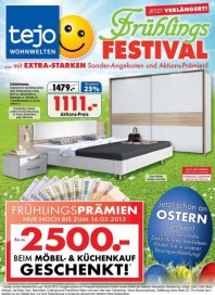 tejo-Wohnwelten Frühlingsprämien März 2013 KW09 tejo-Wohnwelten Frühlingsprämien März 2013 KW09