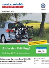 Volkswagen Aktionsangebote März - April 2013 März 2013 KW09 11 Volkswagen Aktionsangebote März - April 2013 März 2013 KW09 11