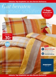 KARSTADT Gut beraten, besser schlafen März 2013 KW10 KARSTADT Gut beraten, besser schlafen März 2013 KW10