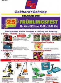 Gebhard & Gehring Frühlingsfest März 2013 KW10