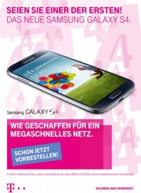 Telekom Shop Seien Sie einer der ersten! Das neue Samsung Galaxy S4 März 2013 KW12