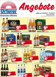 Orterer Getränkemarkt Aktuelle Angebote März 2013 KW11