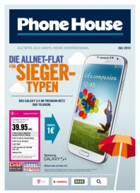 Phone House Alle Netze, alle Handys, riesige Zubehörauswahl Juni 2013 KW26