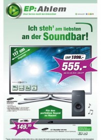 Electronic Partner (EP) Ich steh am liebsten an der Soundbar September 2013 KW35