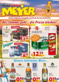 Meyer Getränke Der Sommer geht - die Preise bleiben September 2013 KW36
