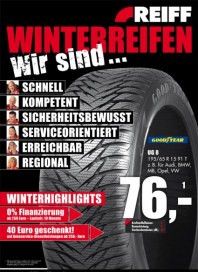 REIFF Reifen und Autotechnik Wir sind... Winterreifen November 2013 KW45