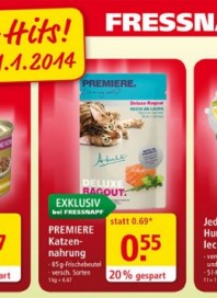Fressnapf Fressnapf Angebote 01.01 - 31.01.2014 Januar 2014 KW01 Fressnapf Fressnapf Angebote 01.01 - 31.01.2014 Januar 2014 KW01