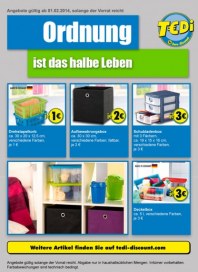Tedi Ordnung ist das halbe Leben Februar 2014 KW05 Tedi Ordnung ist das halbe Leben Februar 2014 KW05