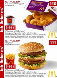 McDonalds Gutscheine 12.-14.02.2014 Februar 2014 KW07