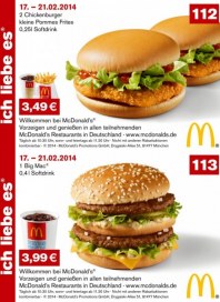 McDonalds Gutscheine 17.-21.02.2014 Februar 2014 KW08 McDonalds Gutscheine 17.-21.02.2014 Februar 2014 KW08