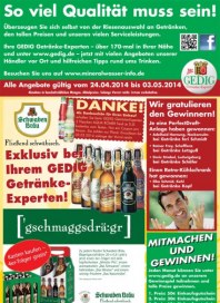 GEDIG So viel Qualität muss sein April 2014 KW17 GEDIG So viel Qualität muss sein April 2014 KW17