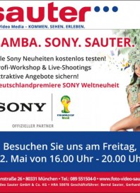 Foto-Video Sauter GmbH & Co.KG Samba. Sony. Sauter April 2014 KW18