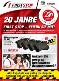 First Stop Reifen Auto Service GmbH 20 Jahre Juni 2014 KW25 1