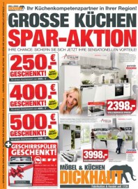 Möbel & Küchen Dickhaut Große Küchen Spar-Aktion August 2014 KW34