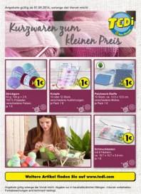 Tedi Kurzwaren zum kleinen Preis September 2014 KW36 Tedi Kurzwaren zum kleinen Preis September 2014 KW36