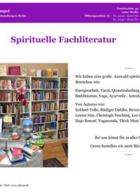 Adhara Büchertempel Spirituelle Fachliteratur September 2014 KW36