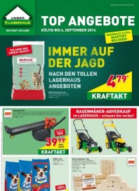Lagerhaus Bau- & Gartenmärkte Prospekt gültig von 27-08 bis 06-09-2014 August 2014 KW35