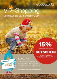 Baby Walz VIP-Shopping Oktober 2014 KW40