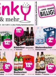 Fränky Getränkemarkt Aktuelle Angebote November 2014 KW46 Fränky Getränkemarkt Aktuelle Angebote November 2014 KW46