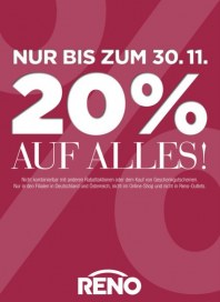 Reno 20% Rabatt auf alles November 2014 KW48 Reno 20% Rabatt auf alles November 2014 KW48