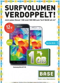 BASE Surfvolumen verdoppelt Februar 2015 KW05 BASE Surfvolumen verdoppelt Februar 2015 KW05