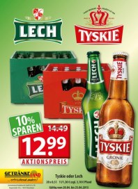 Getränkeland Tyskie oder Lech April 2015 KW17