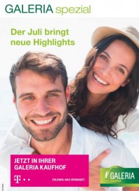 Telekom Shop-in-Shop bei Galeria Kaufhof Der Juli bringt neue Highlights Juli 2015 KW27