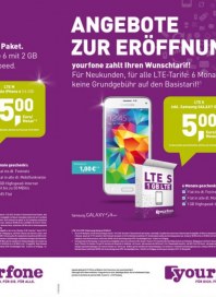 yourfone Angebote zur Eröffnung Juli 2015 KW28